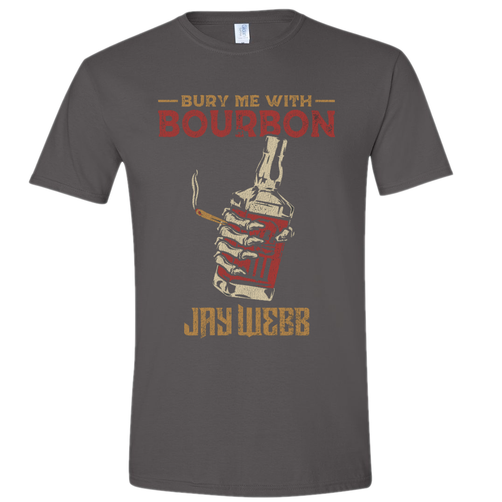 Charcoal Bury Me With Bourbon Tee